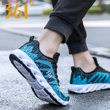 361度跑步鞋烏黑色/青藍 39，40，41，42，43
