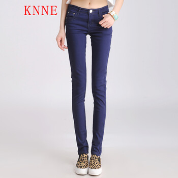 KNNE 中腰 鉛筆褲/小腳褲 女 長(zhǎng)褲 休閑褲
