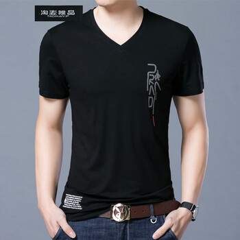 淘麥唯品（TAOMAIVIP） 短袖 男士T恤 黑色 S，XL，L，XXXL，M，XXL