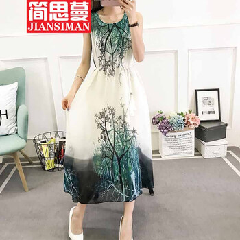 簡思蔓（JIANSIMAN） 碎花 印花 連衣裙