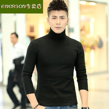 ANERSEN 長(cháng)袖 男士T恤 黑色 XL，L，XXL，M