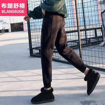 布朗舒格（Blang Suge） 中腰 哈倫褲 女 長(zhǎng)褲 休閑褲