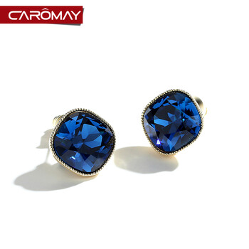 CAROMAY耳釘合金，合成水晶