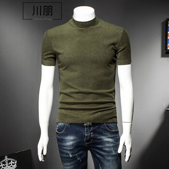 川朋 短袖 男士T恤 81821軍綠色 XL，L，M，XXXL，XXL，加大