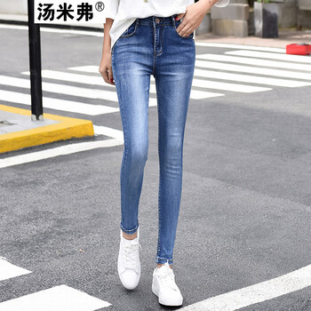 湯米弗 中腰 鉛筆褲/小腳褲 女 長(zhǎng)褲 牛仔褲