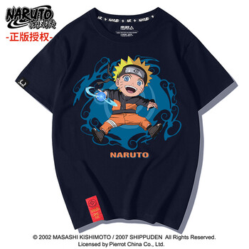 南極人（Nanjiren） 短袖 男士T恤 藏藍(lán)漩渦鳴人 
