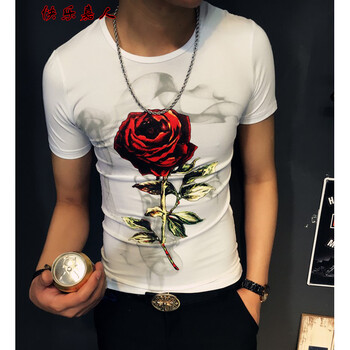 快樂嘉人 短袖 男士T恤 白色 S，XL，L，XXXL，XXL，M