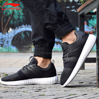 李寧（LI-NING）跑步鞋 新基礎(chǔ)黑/基礎(chǔ)白-1 