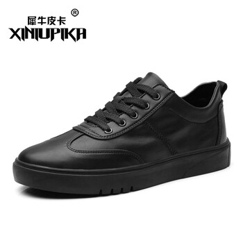 犀牛皮卡（XINIUPIKA）男士黑色低幫 