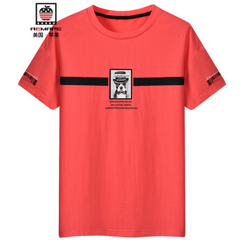 AEMAPE 短袖 男士T恤 梅紅 XL，L，XXL，M，XXXL