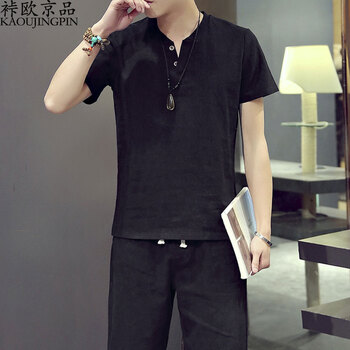 裃歐京品 短袖 男士T恤 黑色 XL，L，XXXL，XXL，M，加大