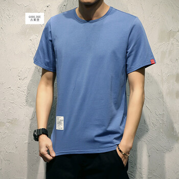 古萊登（GODLIKE） 短袖 男士T恤 藍(lán)色 XL，L，XXXL，XXL，M