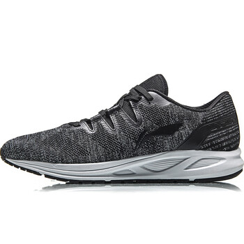 李寧（LI-NING）跑步鞋巖石灰/標(biāo)準(zhǔn)黑/冰川灰 
