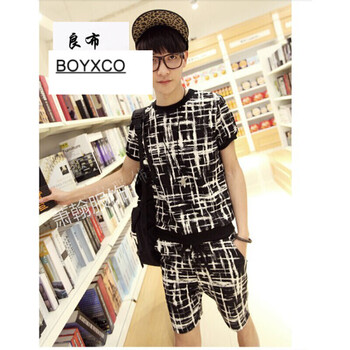 BOYXCO 短袖 男士T恤 Y12短褲套裝 