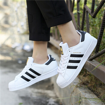 阿迪達(dá)斯（Adidas）板鞋Superstar金標(biāo)貝殼頭小白鞋C77124  36