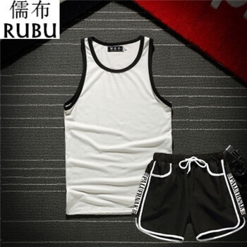 春景夜雪 無(wú)袖 男士T恤 K55背心白+K66黑 