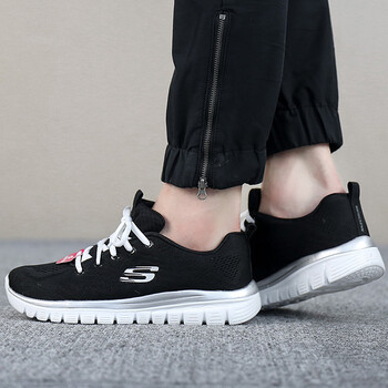 斯凱奇（Skechers）跑步鞋12615-BKW 35，36，37，38，39