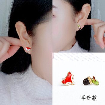 可愛狐貍耳環(huán)