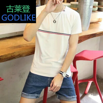 古萊登（GODLIKE） 短袖 男士T恤 T29白 XL，L，M，XXL