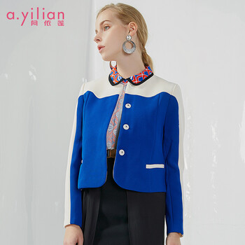 阿依蓮（A.YILIAN）  長(zhǎng)袖 女 短外套 紐扣