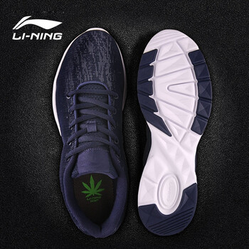 李寧（LI-NING）跑步鞋003-1黑/亮光藍 