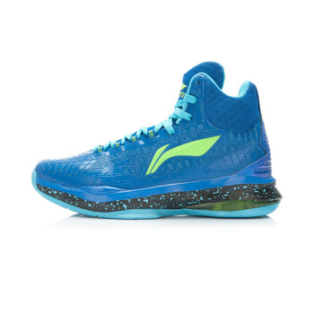 李寧（LI-NING）籃球鞋晶藍色/熒光嫩綠-1 40