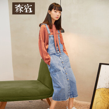 森宿  紐扣 連衣裙