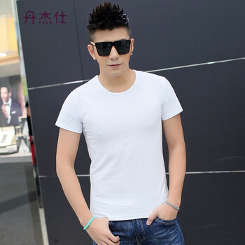 丹杰仕 短袖 男士T恤 白色 XL，L，M