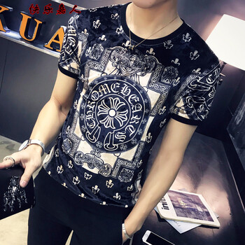 快樂(lè)嘉人 短袖 男士T恤 克羅心 XL，L，XXL，XXXL，M