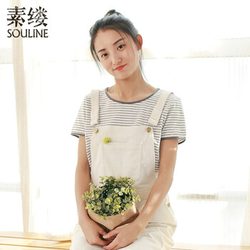 素縷（Souline） 拼接 短袖 T恤 女 圓領(lǐng)