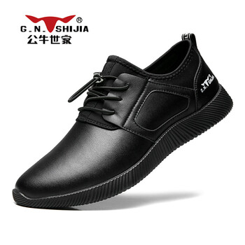 公牛世家（G.N.Shi Jia）男士黑色增高款 41