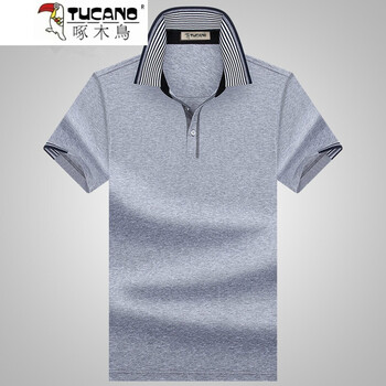 啄木鳥(niǎo)（TUCANO） 短袖 男士T恤 灰色 S，XL，L，XXL，加大，XXXL，M