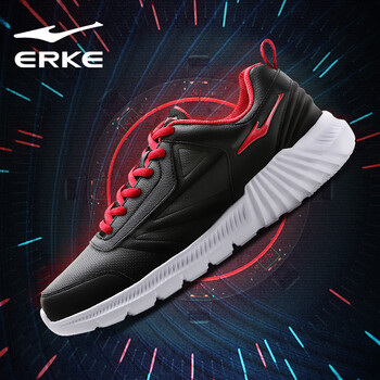 鴻星爾克（ERKE）跑步鞋正黑/大紅 40