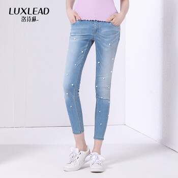 洛詩(shī)琳（LUXLEAD）   女 九分褲 牛仔褲