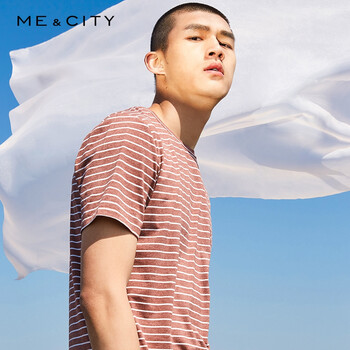 ME&CITY 短袖 男士T恤 棕色組  