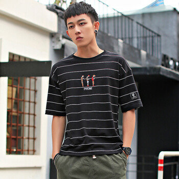 韓潮以純 短袖 男士T恤 黑色 S，XL，L，M，XXL