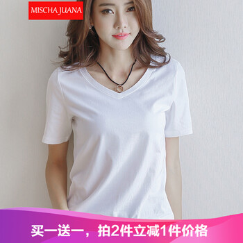 Mischa juana  短袖 T恤 女 V領(lǐng)