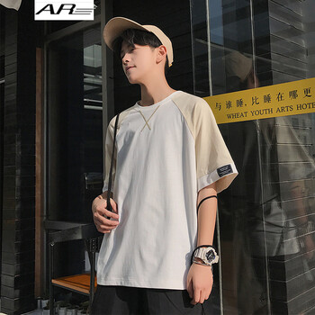 AR 短袖 男士T恤 卡其色 XL，L，XXL，M，XXXL