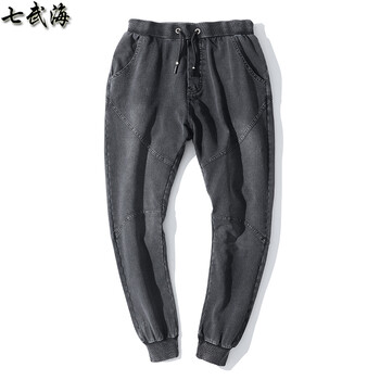 七武海 寬松褲 原創(chuàng)設(shè)計(jì) 男士牛仔褲