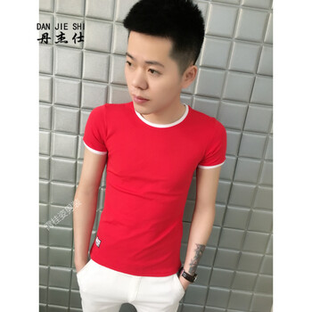 丹杰仕（DAN JIE SHI） 短袖 男士T恤 紅色 S，XL，L，M，XXXL，XXL