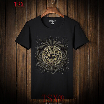 TSX 短袖 男士T恤 7005黑色 S，XL，L，XXL，M，加大，XXXL