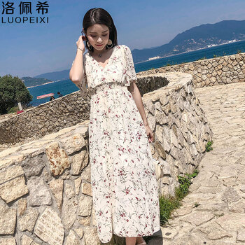 洛佩希（luopeixi） 碎花 印花 連衣裙