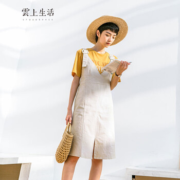 元素,夏新款,流行,直筒,新款,連衣,趨勢,裙夏,衣裙,純色,樣式