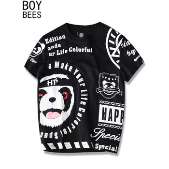 Boy Bees 短袖 男士T恤 黑色 S