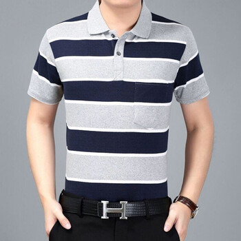 暢印 短袖 男士T恤 D87淺灰藍(lán) XL，L，M