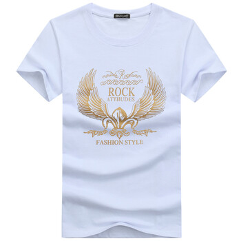 賓宇兄弟（BINYUXD） 短袖 男士T恤 白色 S，XL，L，XXL，M，加大，XXXL