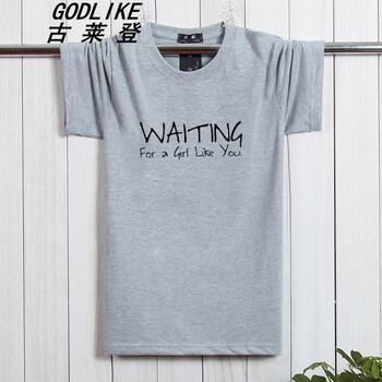 古萊登（GODLIKE） 短袖 男士T恤 短袖哇塞灰色 XL，L，XXL，XXXL