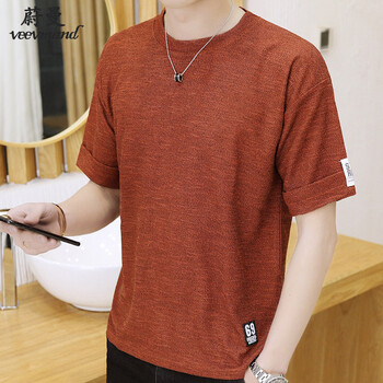 蔚曼（Veevmand） 短袖 男士T恤 紅色 XL，L，XXL，XXXL，M