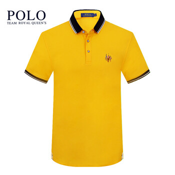 Royal Queen's Polo Team 短袖 男士T恤 +20亮黃 