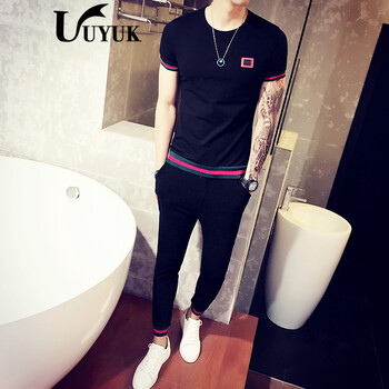 UYUK 短袖 男士T恤 黑色 XL，L，XXXL，XXL